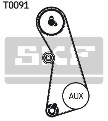 SKF К-кт. ГРМ (рем.+ролик+кріплення) AUDI 2,0: 100/A6 VW 2,0: Golf III/IV, Passat SEAT 2,0: Toledo, Ibiza