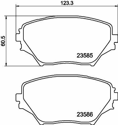 Гальмівні колодки перед. Toyota RAV4 94-05 (sumitomo)