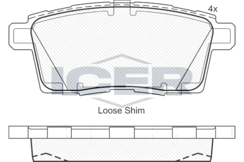 Колодки гальмівні (задні) Mazda CX-7 06-14/CX-9/Ford Edge (США)/Lincoln 06-