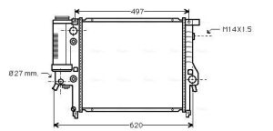 Радіатор охолодження 3 E30 1.6/1.8