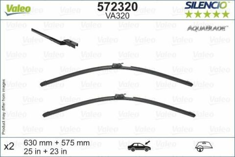 Щетки стеклоочистителя бескаркасные (630/575 мм) MERCEDES-BENZ S-CLASS (W222, V222, X222) S 400 (222.165)