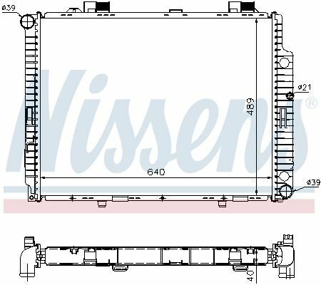 Радиатор MB E W 210(95-)E 270 CDI(+)[OE 210 500 58 03]