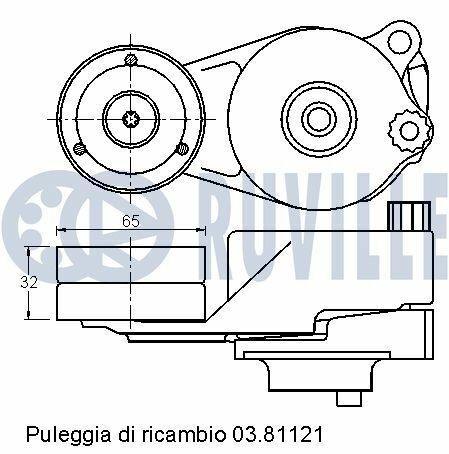 Натяжитель ремня ml164 320cdi