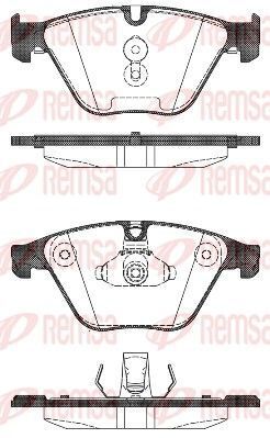 Колодки гальм. передн. 5 touring (f11) 535 i 10-17