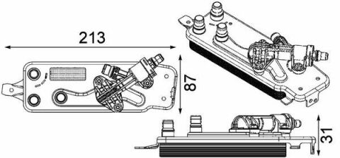 Радиатор масляный BMW 5 (F10, F18) 3.0i 10-/7 (F01, F02, F03, F04) 3.0/4.4i 08- N55/N63/N74