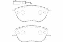 Комплект гальмівних накладок, дискове гальмо