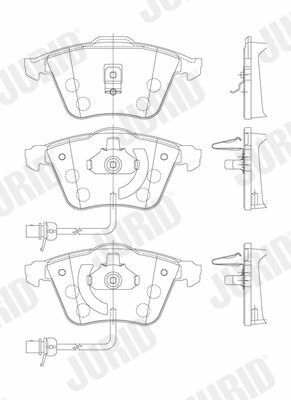 тормозные колодки перед. audi a6/s6,allroad 2.5/4.2 99-