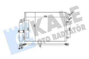 KALE RENAULT Радиатор кондиционера Sandero,Logan 1.4/1.6