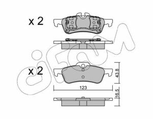 Тормозные колодки задний MINI