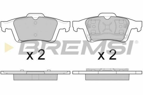 Гальмівні колодки зад. Ford Focus II/C-Max 03-12 (ATE)