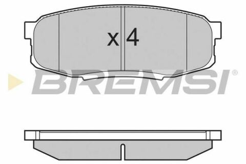 Гальмівні колодки зад. Toyota Land Cruiser 08-(advics)