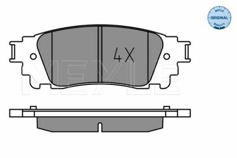 Тормозные колодки (задние) Lexus NX 2.0/2.5 16V 14-