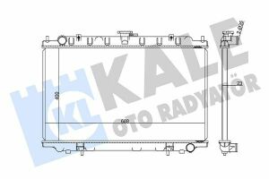 KALE NISSAN Радіатор охолодження Maxima QX IV 2.0/3.0 95-