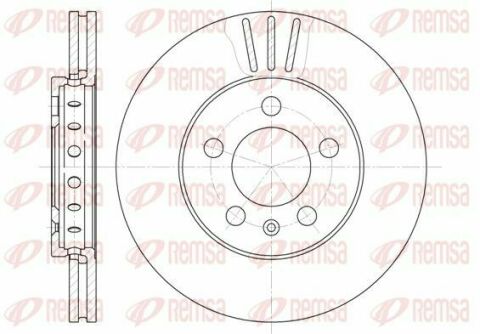 VW Диск тормозной вент.передн. 256mm Audi A3