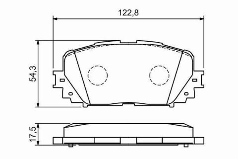 Гальмівні передні колодки Yaris 05-,Prius 09- TOYOTA