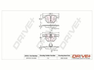 DP1010.10.0895 Drive+ - Гальмівні колодки до дисків