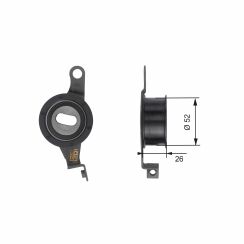 Натяжной ролик ремня ГРМ GATES POWERGRIP TENSIONER