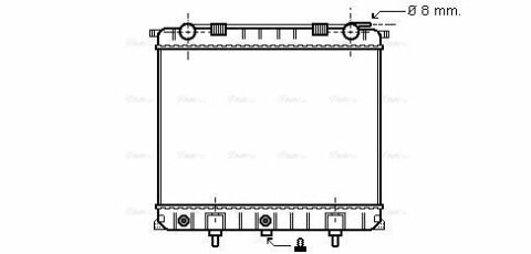 Радиатор охлаждения Range Rover II 2.5D 94- LANDROVER