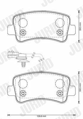 JURID RENAULT Тормозные колодки задн.Master III,Opel Movano10-