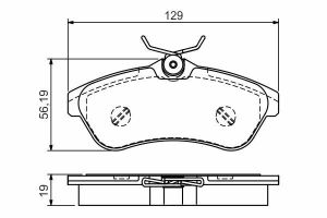 BOSCH Гальмівні колодки перед. CITROEN C2/3