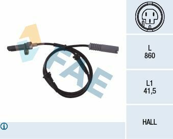 Датчик ABS (задній) BMW 5 (E39) 95-03 Датчик ABS (задній) BMW 5 (E39) 95-03