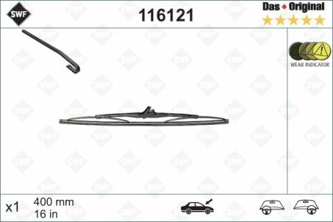 Щітка склоочисника (400мм) MB Vito (W639)/Opel combo/VW Caddy I/III/IV 70-