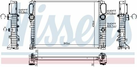 Радиатор охлаждения MB E-class (S211/W211) 1.8-5.0 02-10