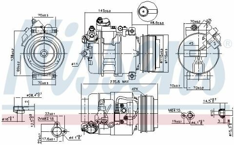 Компрессор B3(E46)3.3 i(+)[OE 64526916232]