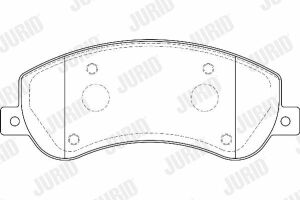 JURID FORD Колодки гальмові передні Transit 06-,VW Amarok 10-
