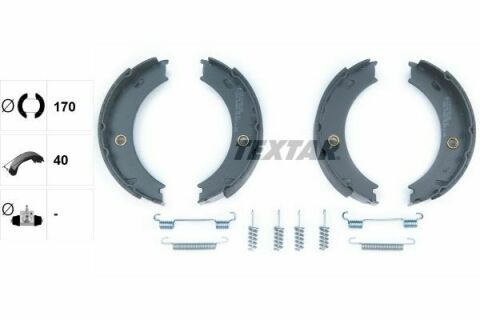 Колодки ручника MB Sprinter 408-416 96-06 (170x40) (з пружинками) Колодки ручника MB Sprinter 408-416 96-06 (170x40) (з пружинками)