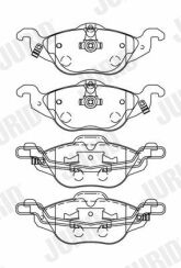 Колодки гальмівні передні Opel Astra 1998–, Zafira 1999–