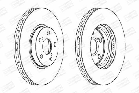 Диск гальмівний передній Avensis 03 - TOYOTA