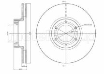 Гальмівний диск перед. Master/Movano 98- (R15) (280x24)