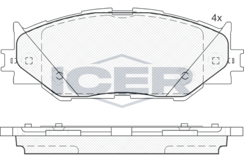 Колодки гальмівні (передні) Lexus IS II/III 05- Колодки гальмівні (передні) Lexus IS II/III 05-