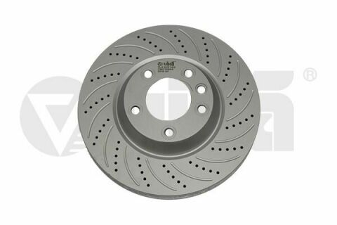 Диск тормозной (передний) Audi Q7 06-15/Porsche Cayenne 02-/VW Touareg 02-10 (350x34) (R)