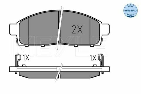 Колодки гальмівні (передні) Mitsubishi L200 2.5DI-D 05-15