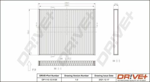 DP1110.12.0126 Drive+ Фільтр салону