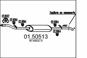 Глушник MB Sprinter CDI 00-06