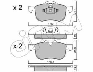 Колодки гальмові передні S60/80/V70/XC70 98- VOLVO