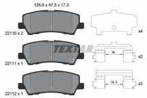 Колодки тормозные (задние) Ford USA Mustang 14- Ford USA Mustang 14-