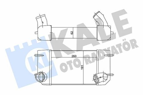 KALE LANDROVER Intercooler Defender, Discovery I 2.5TD 90-