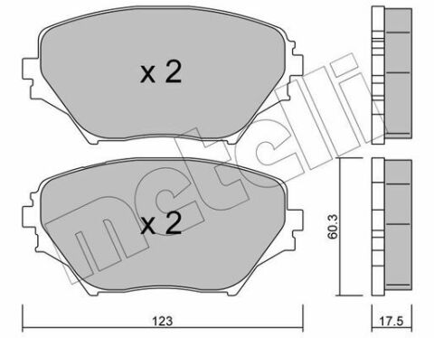 Колодки тормозные (передние) Toyota Rav 4 II 00-05