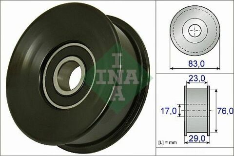 Ролик генератора Land Rover Discovery/Range Rover 4.2/4.4 02-12 (паразитний) (84х29)