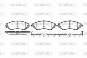 Тормозные колодки пер. Astra/Lacetti/Lanos/Nubira 1.6/2.0/2.5