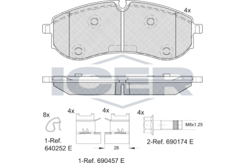 Колодки тормозные (задние) VW Crafter 16-