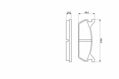 Колодки задні гальмові 323 1.9I 16V 89-94 MAZDA