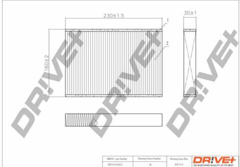 DP1110.12.0012 Drive+ - Фільтр салону