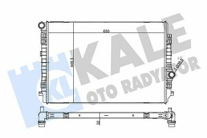 KALE VW Радіатор охолодження Audi A3, Golf, Passat, Touran, Tiguan, Skoda Kodiaq, Octavia III