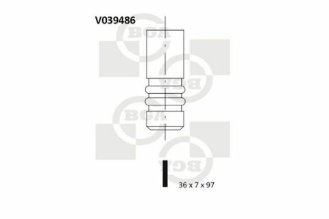 Клапан впуску. VW/Audi 1.9TDI (Хром-кремнієвий сплав)