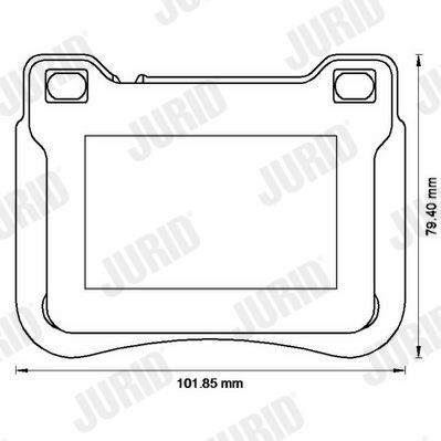 JURID DB Тормозные колодки передн.W203 (sport),CLK C209,SLK R171 00-